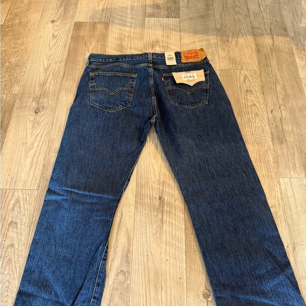 Levi's Men's Dark Blue Straight Jeans